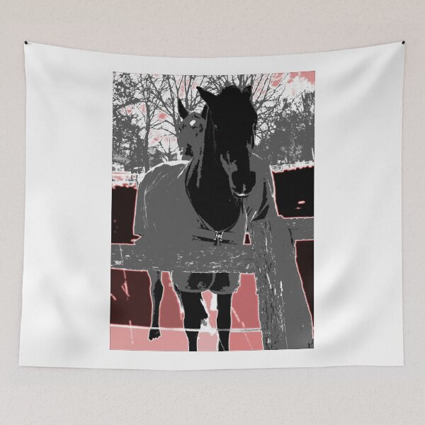 Item preview, Horses in paddock designed and sold by Janinevsart.