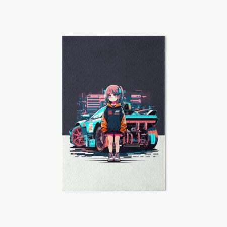 Sci Fi Anime Cyberpunk Anime Racing Queen Pink Car Art Board Print for  Sale by ultra-cool