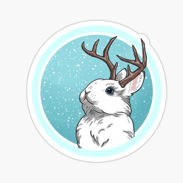 Item preview, Jackalope - Round Snowdrop  designed and sold by SaltDream.