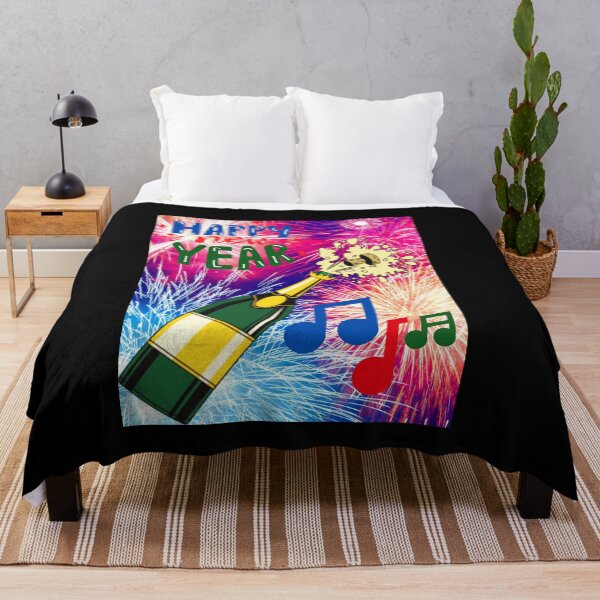 Item preview, Happy New Year Bottle Music Notes designed and sold by teewearstyle.