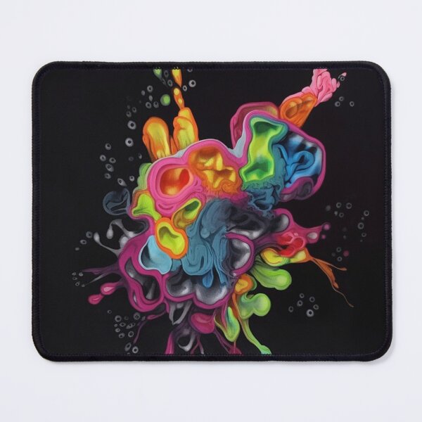 Item preview, Abstract water color splatter in 3d designed and sold by artfullyprompt.
