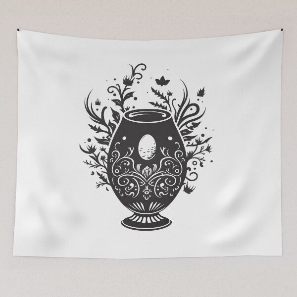Item preview, Gothic Flower Pot designed and sold by Teequeque.