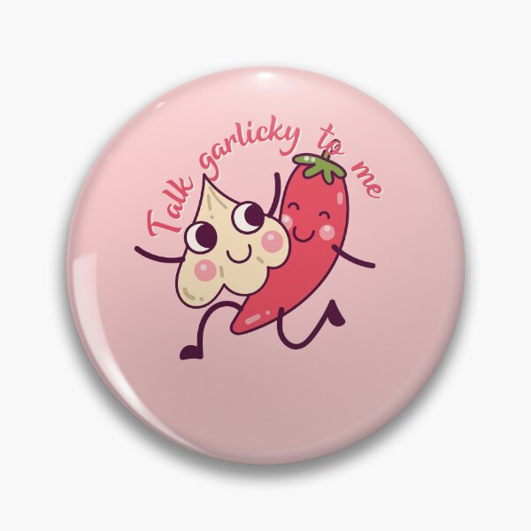 Item preview, Garlic and Chili Lovers Unite! Smiling Garlic - Funny & Cute Garlic Pun designed and sold by ElLocoMus.