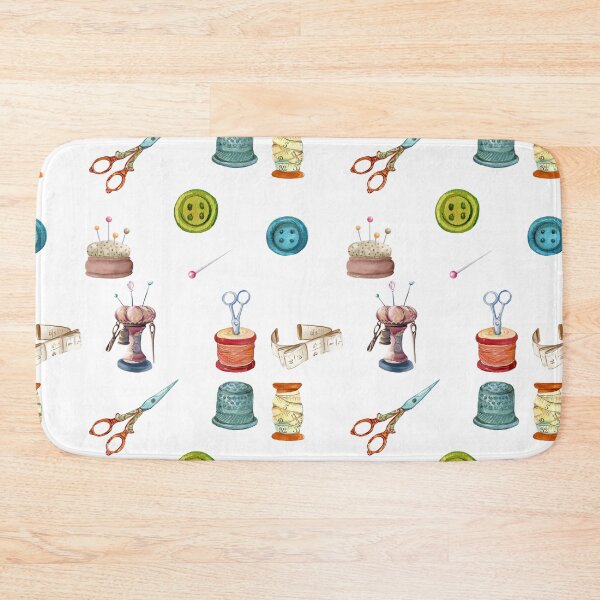 Item preview, Vintage Watercolor Sewing Accessories  designed and sold by silviaol.