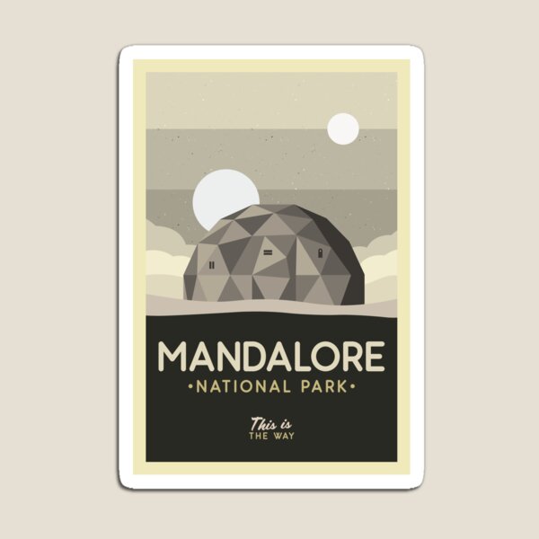 Vista previa del artículo con la obra «Afiche del Parque Nacional Mandalore», diseñado y vendido por magrodanny.