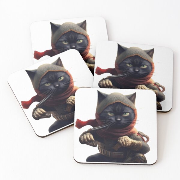 Aperçu de l'œuvre Un chat ninja créée et vendue par Kachishop.