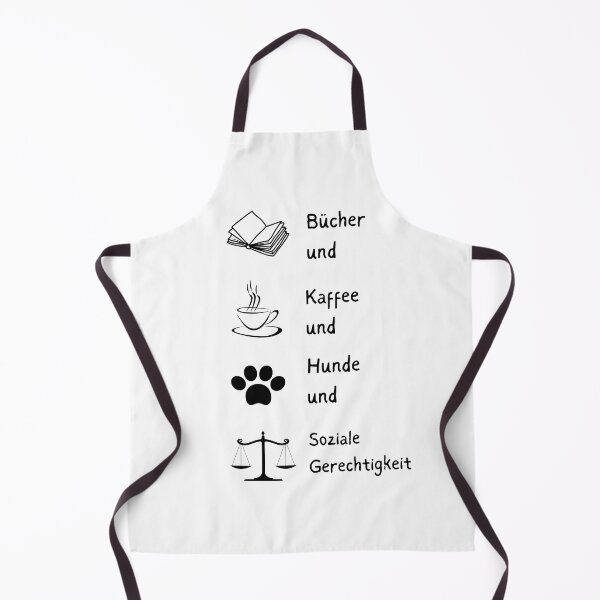 Item preview, “Bücher und Kaffee und Hunde und soziale Gerechtigkeit" Minimalist Design designed and sold by RM-Journey.