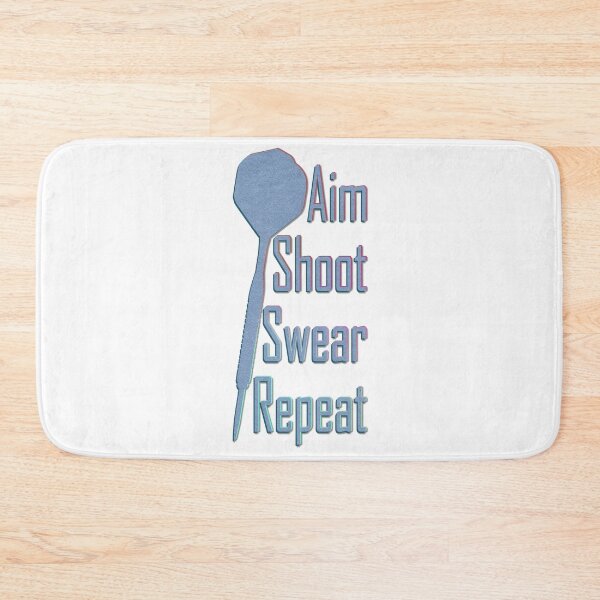 Artikelvorschau, Aim Shoot Swear Repeat - Geschenk für Dartspieler entworfen und verkauft von CourtOfApparel.