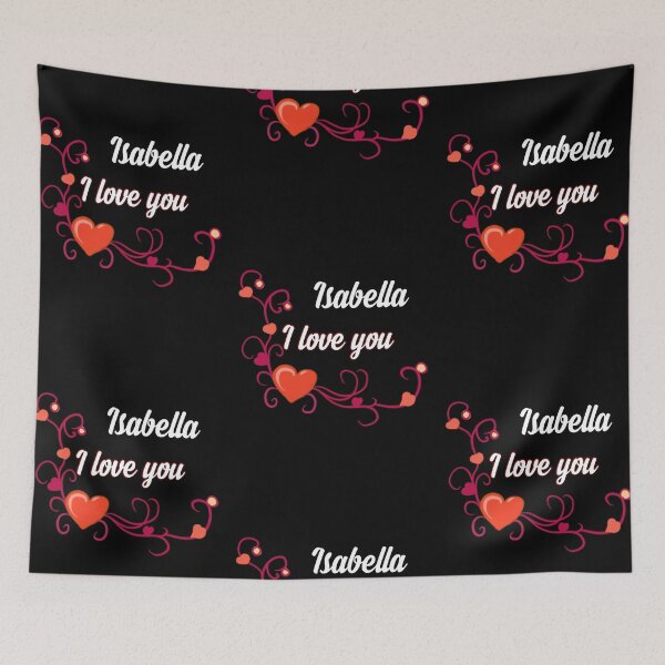 Item preview,  I love u Isabella designed and sold by Dido-shop-art ⭐⭐⭐⭐⭐.