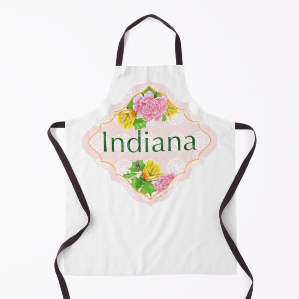 Item preview, Indiana State Pride| Indiana State Flower Peony Tulip Tree Firefly | US State Collection State Icon Illustration designed and sold by JourneyHomeMade.