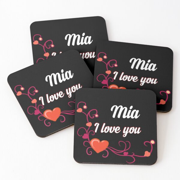 Item preview, I love u Mia designed and sold by Dido-shop-art ⭐⭐⭐⭐⭐.