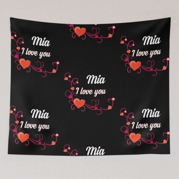 Item preview, I love u Mia designed and sold by Dido-shop-art ⭐⭐⭐⭐⭐.
