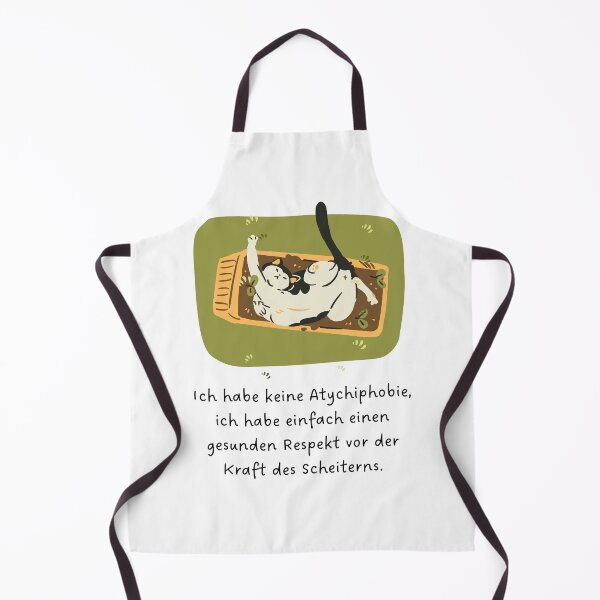 Artikelvorschau, "Ich habe keine Atychiphobie, ich habe einfach einen gesunden Respekt vor der Kraft des Scheiterns" Lazy Cat Illustration Design entworfen und verkauft von RM-Journey.