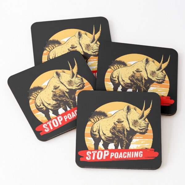 Item preview, save the white rhino, stop poaching designed and sold by Emma Studio.