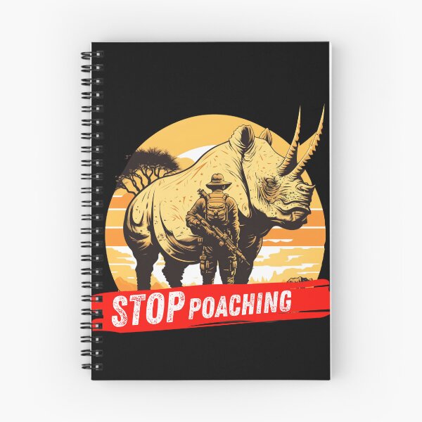 Item preview, save the white rhino, stop poaching designed and sold by Emma Studio.