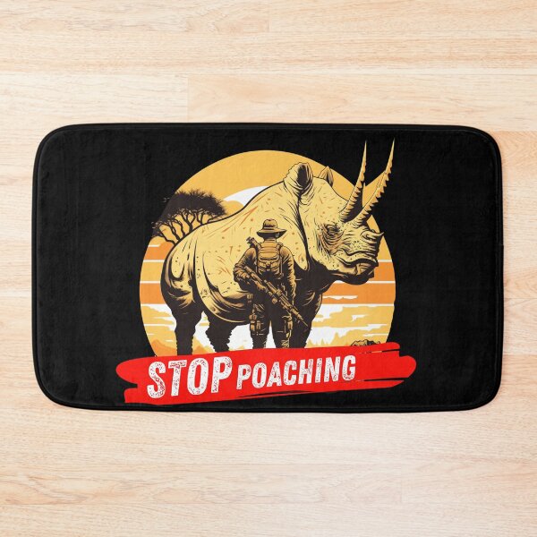 Item preview, save the white rhino, stop poaching designed and sold by Emma Studio.