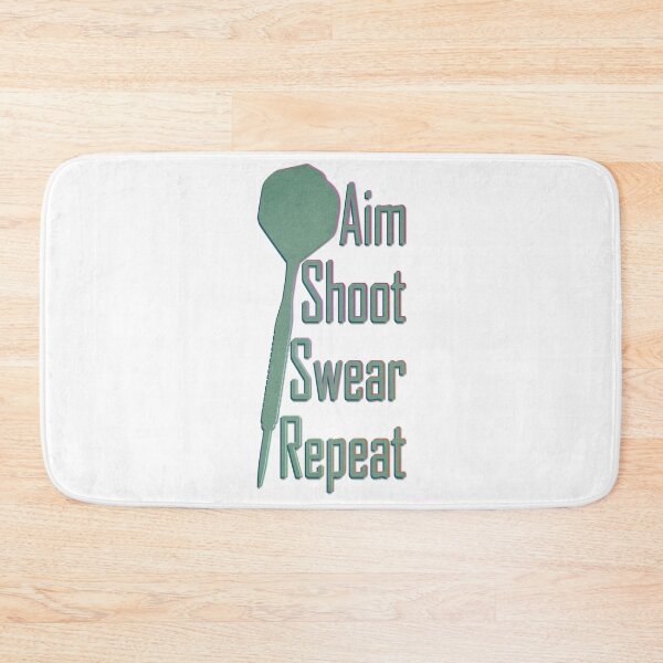 Artikelvorschau, Aim Shoot Swear Repeat - Geschenk für Dartspieler entworfen und verkauft von CourtOfApparel.