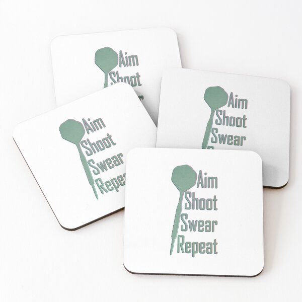Item preview, Aim Shoot Swear Repeat - Darts Player Gift designed and sold by CourtOfApparel.