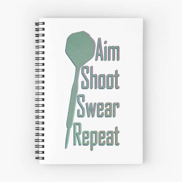 Artikelvorschau, Aim Shoot Swear Repeat - Geschenk für Dartspieler entworfen und verkauft von CourtOfApparel.