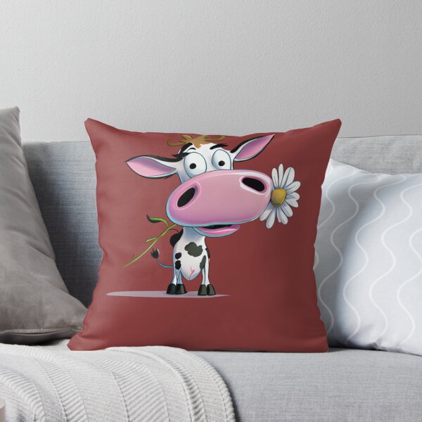 Item preview, Beauty cow with flower Sticker designed and sold by KarineRussel.