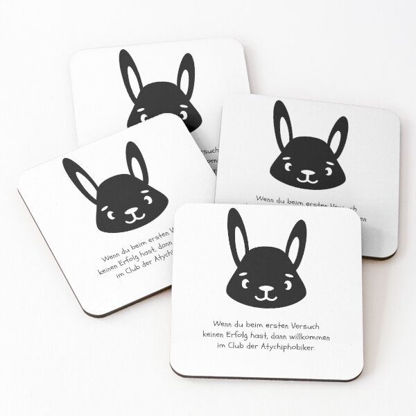 Item preview, "Wenn du beim ersten Versuch keinen Erfolg hast, dann willkommen im Club der Atychiphobiker" Rabbit Shadow Design designed and sold by RM-Journey.