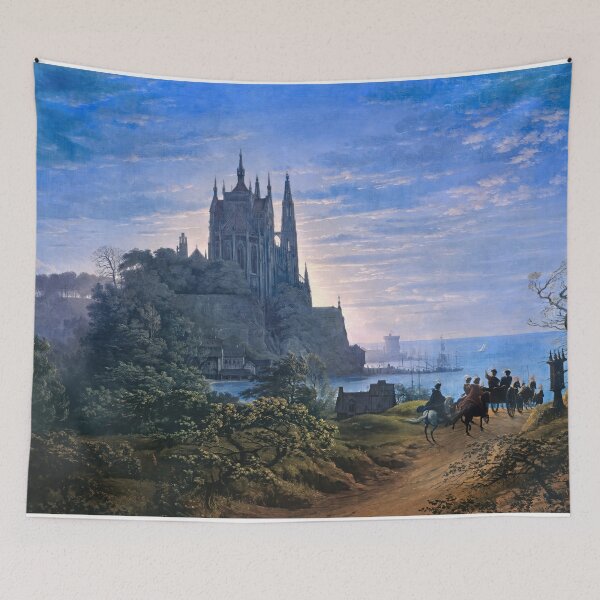 Item preview, Gothic Church on a Rock by the Sea designed and sold by scrolla.