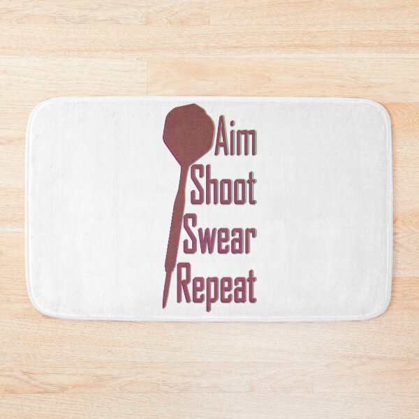 Artikelvorschau, Aim Shoot Swear Repeat - Geschenk für Dartspieler entworfen und verkauft von CourtOfApparel.