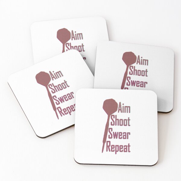 Item preview, Aim Shoot Swear Repeat - Darts Player Gift designed and sold by CourtOfApparel.