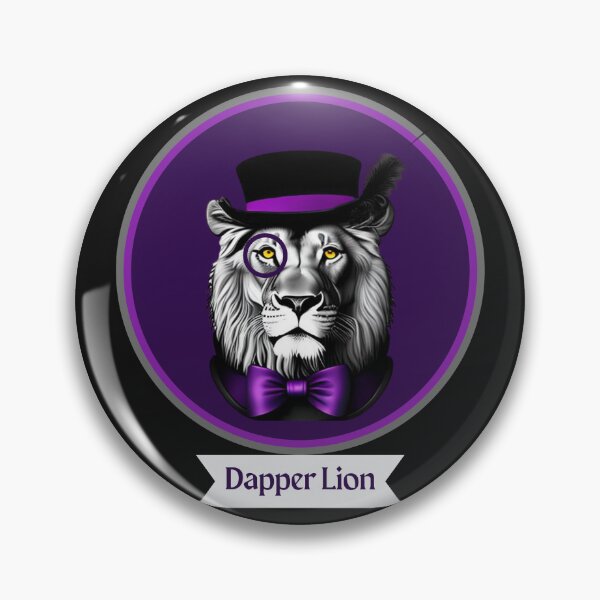 Item preview, Dapper Lion in Majestic Purple designed and sold by ninjageese.