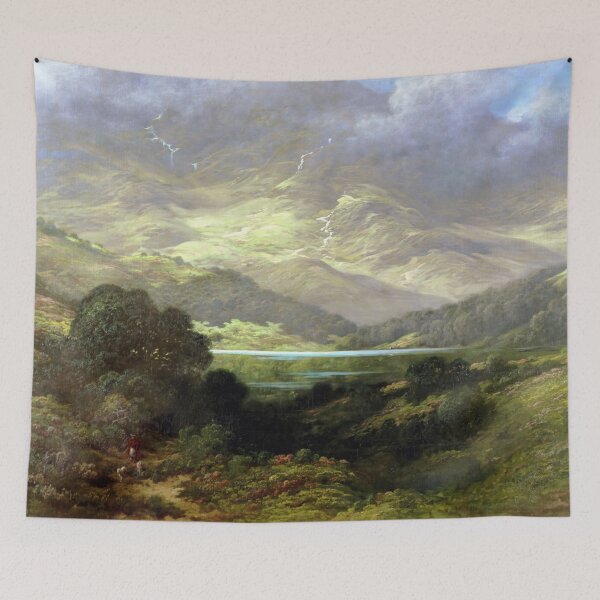 Item preview, Scottish Highland Mountain and Loch Landscape designed and sold by scrolla.