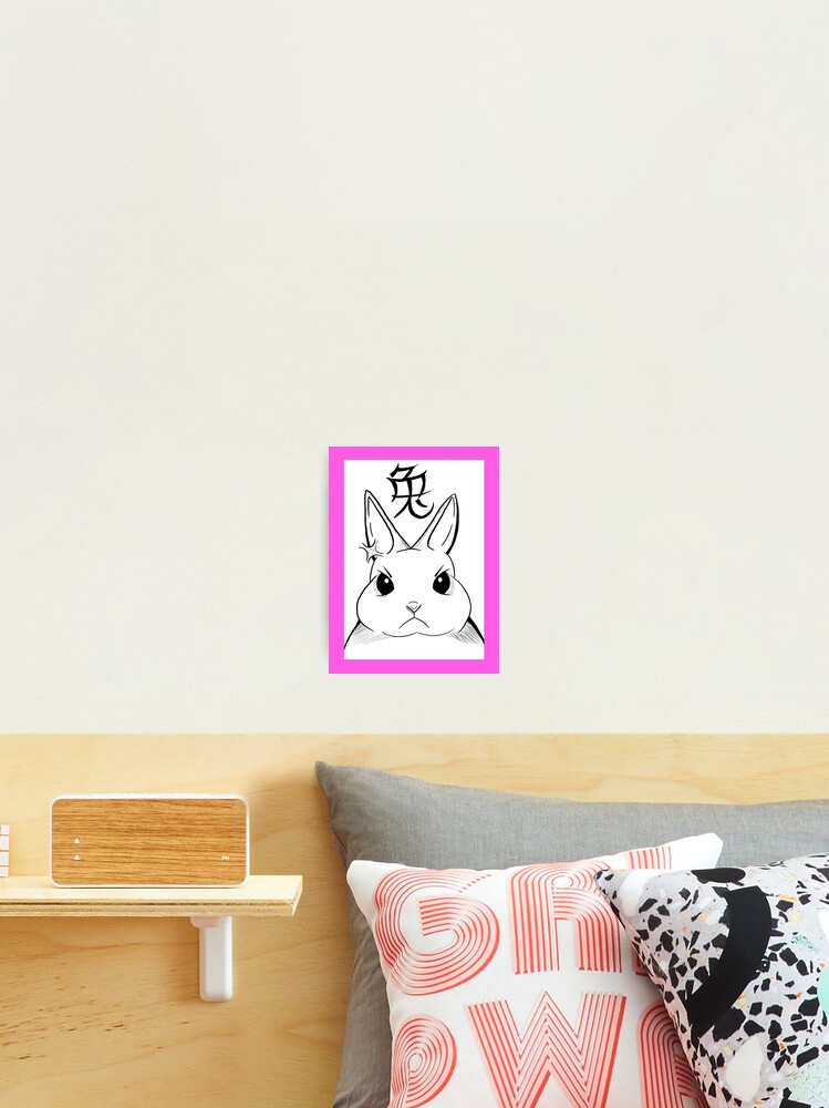 Thumbnail 2 of 3, Photographic Print, Angry Rabbit designed and sold by RagingOstrich.