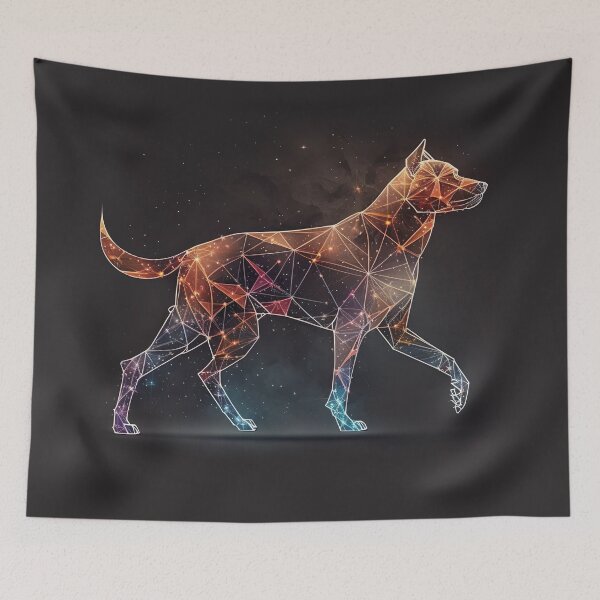 Item preview, Geometric Dog Constellation (Orange) designed and sold by mhart64.