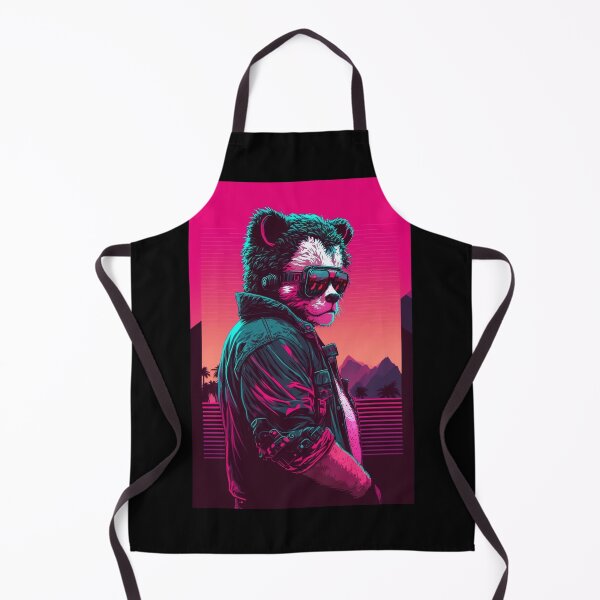 Item preview, Vaporwave synthwave cool panda in sunglasses designed and sold by RESToRAPTOR.