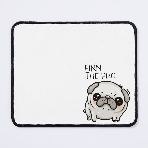 Item preview, Finn the pug going vertical designed and sold by jk3design.