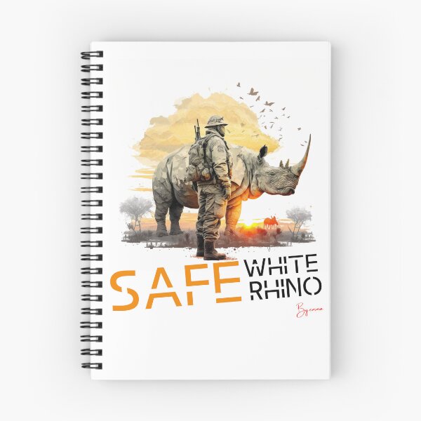 Item preview, save the white rhino, stop poaching designed and sold by Emma Studio.