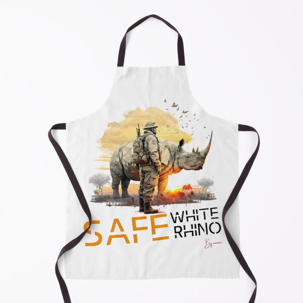 Item preview, save the white rhino, stop poaching designed and sold by Emma Studio.