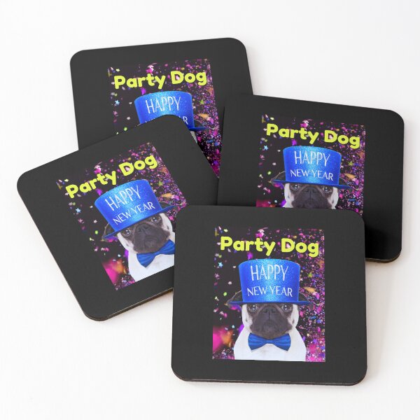 Item preview, Happy New Year Party Dog designed and sold by teewearstyle.