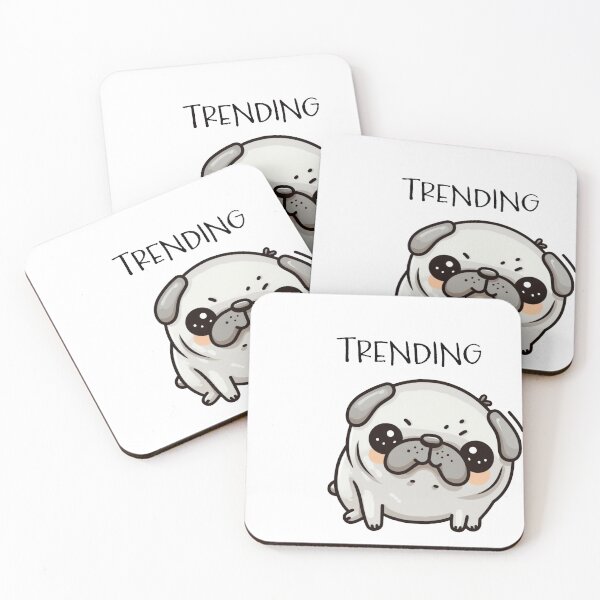 Item preview, Finn the pug is trending designed and sold by jk3design.