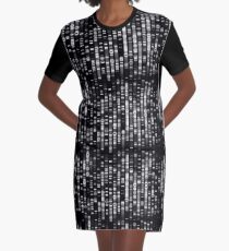 Abstract DNA - Black - © Doc Braham; All Rights Reserved Graphic T-Shirt Dress