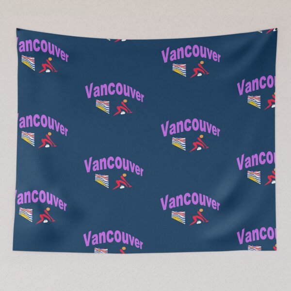 Item preview, Vancouver. Canada Curling abstract design  designed and sold by lobodelnoir.
