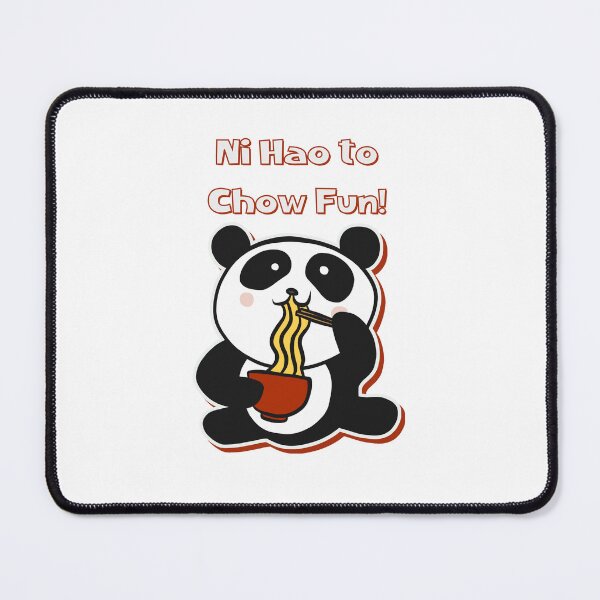 Item preview, Cute Panda Eating Noodles - Ni Hao to Chow Fun! - Adorable Asian Fusion Design designed and sold by ElLocoMus.