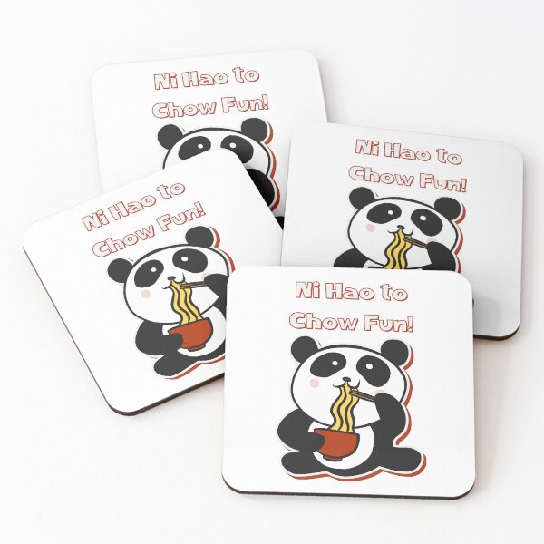 Item preview, Cute Panda Eating Noodles - Ni Hao to Chow Fun! - Adorable Asian Fusion Design designed and sold by ElLocoMus.