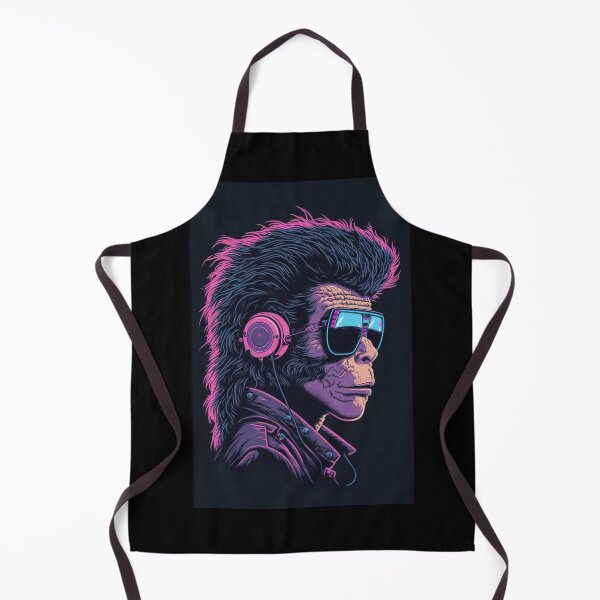 Item preview, Vaporwave synthwave cool monkey in sunglasses designed and sold by RESToRAPTOR.