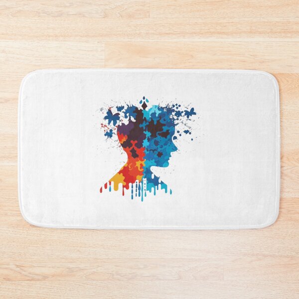 Item preview, Ink Blot Colorful Mind Puzzle Autism Awareness designed and sold by Holisticfox.