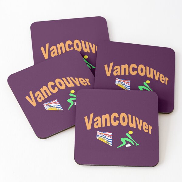 Item preview, Vancouver. Canada Curling abstract design  designed and sold by lobodelnoir.