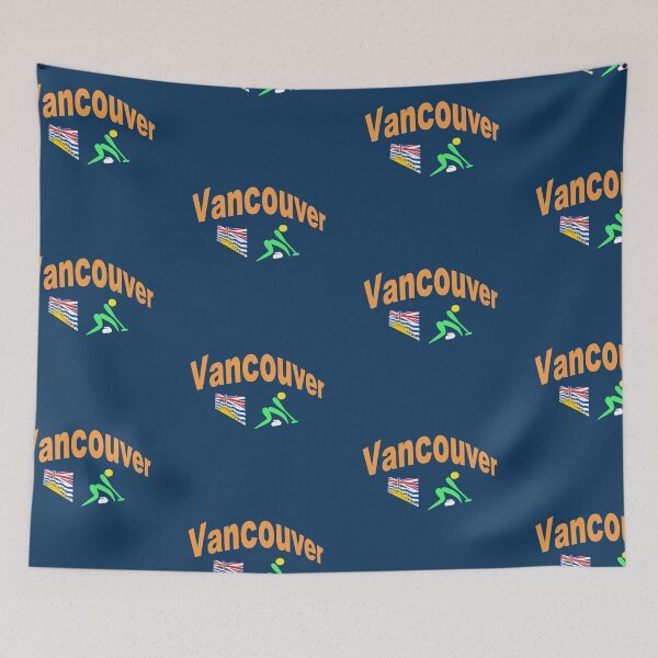 Item preview, Vancouver. Canada Curling abstract design  designed and sold by lobodelnoir.