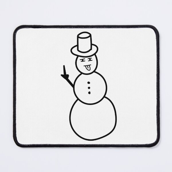 Item preview, Irritated Snowman - BW designed and sold by Aliehan.