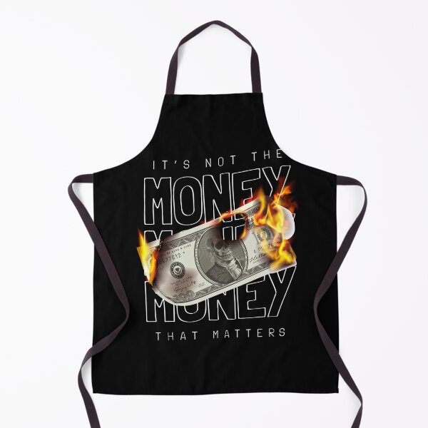Item preview, It's Not The Money That Matters - Burning Money Skull Portrait designed and sold by Froyd Wess.