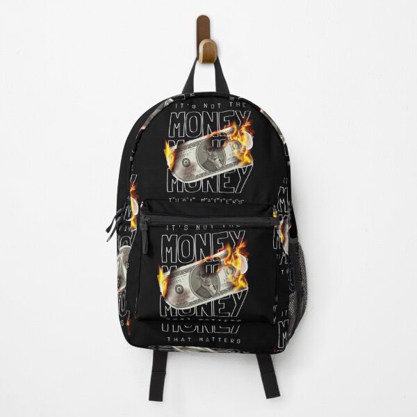 Item preview, It's Not The Money That Matters - Burning Money Skull Portrait designed and sold by Froyd Wess.