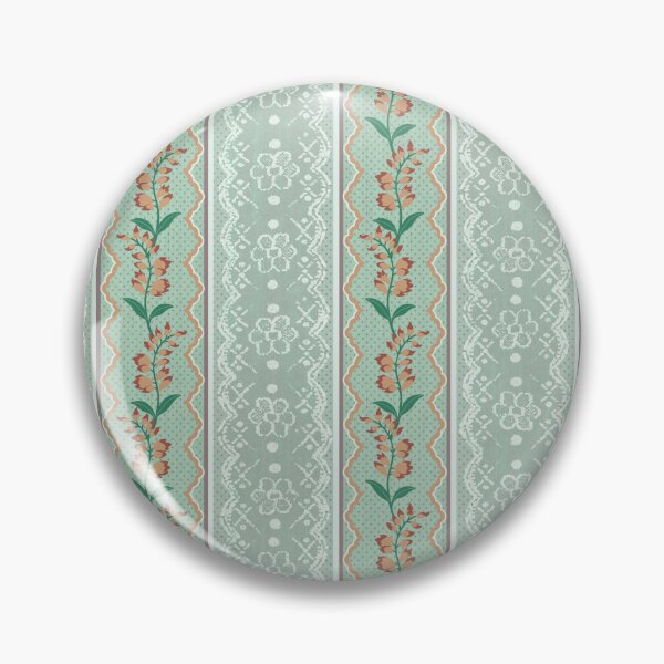 Item preview, Vintage Lace & Floral Ribbon Stripe designed and sold by Sarah Thorpe Designs .